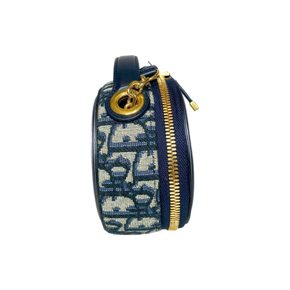 Dior Navy CD Signature Oval Camera Bag
