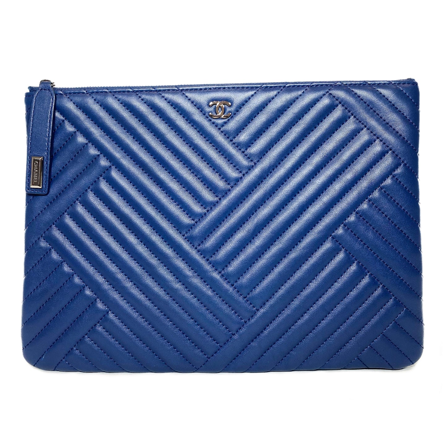 Chanel Navy Padded O Case