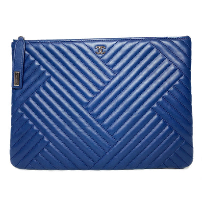 Chanel Navy Padded O Case