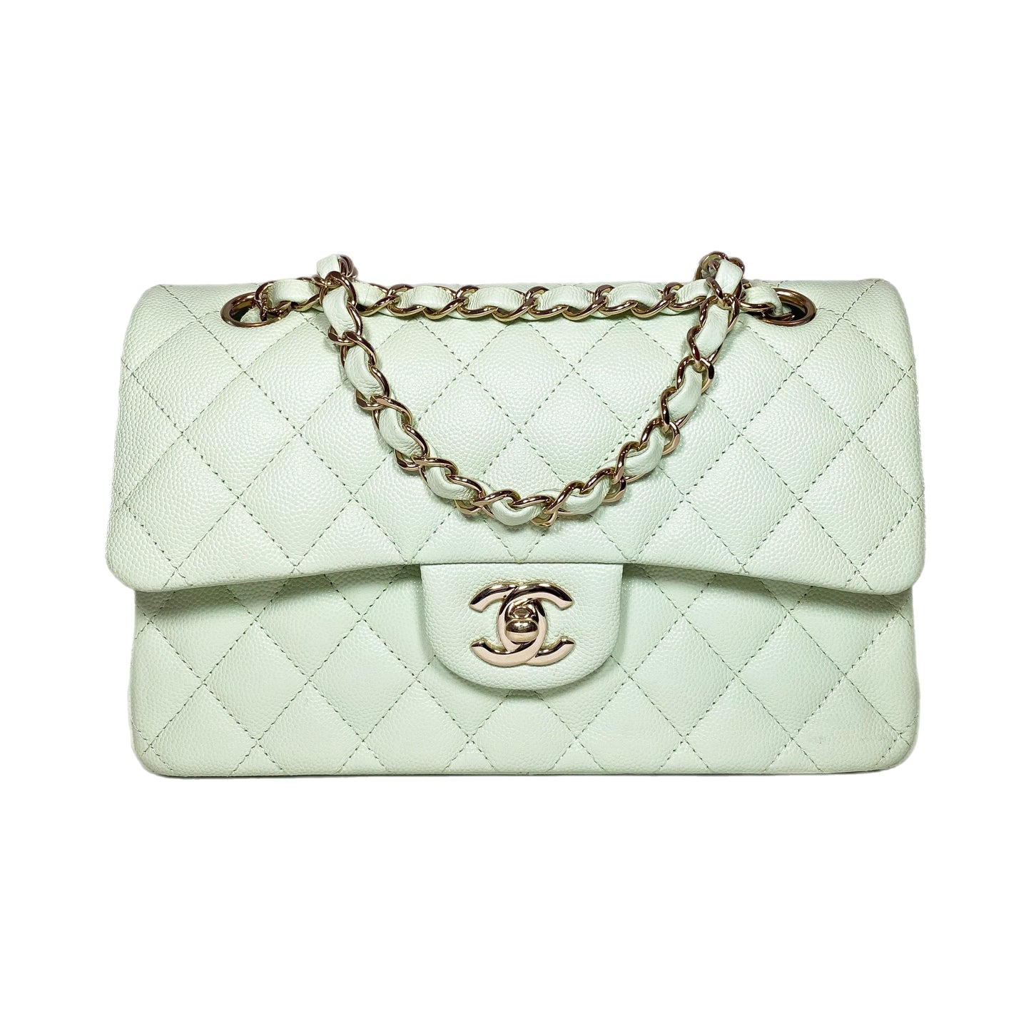 Chanel Mint Small Double Flap Bag