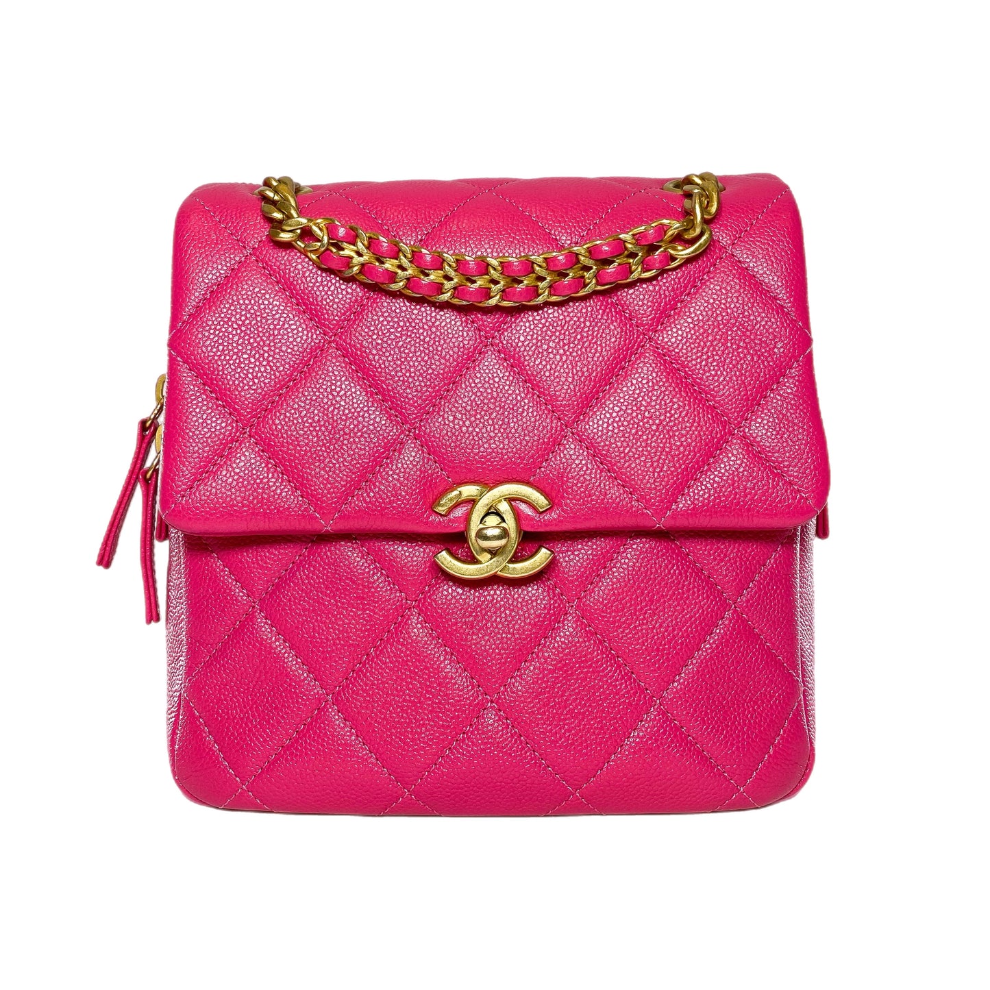 Chanel Pink Chain Melody Backpack