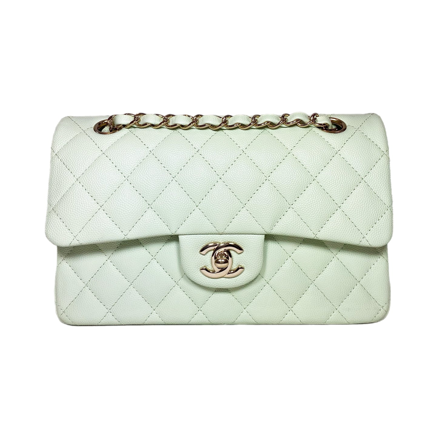 Chanel Mint Small Double Flap Bag