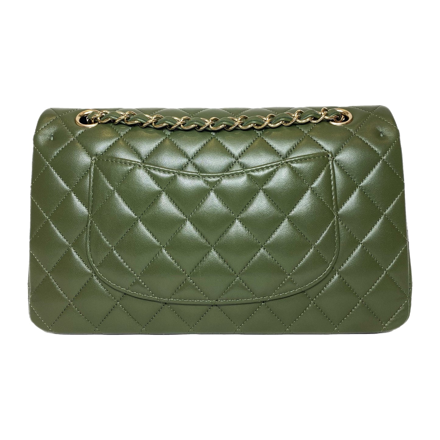 Chanel Olive Medium Double Flap Bag