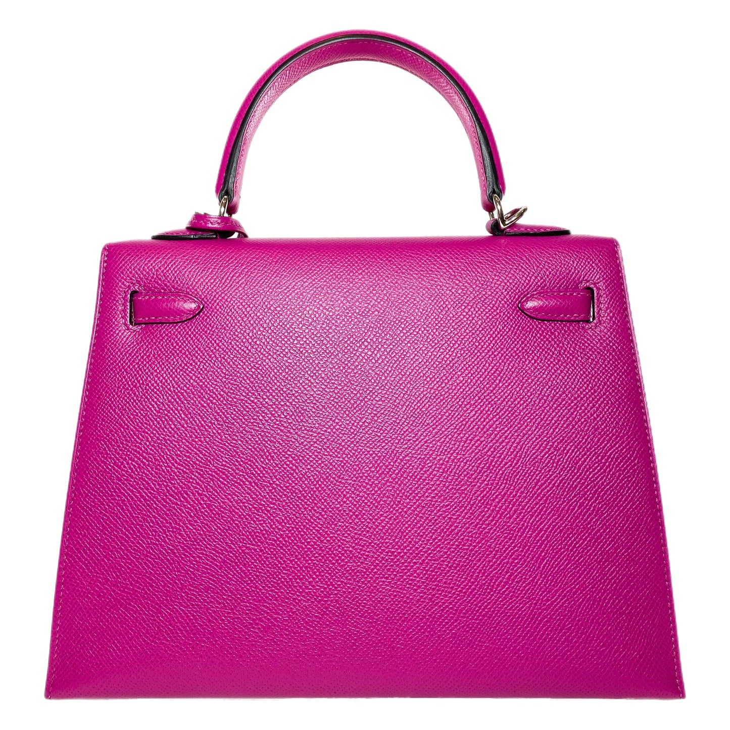 Hermes Kelly 25 Rose Pourpre Epsom Palladium Hardware