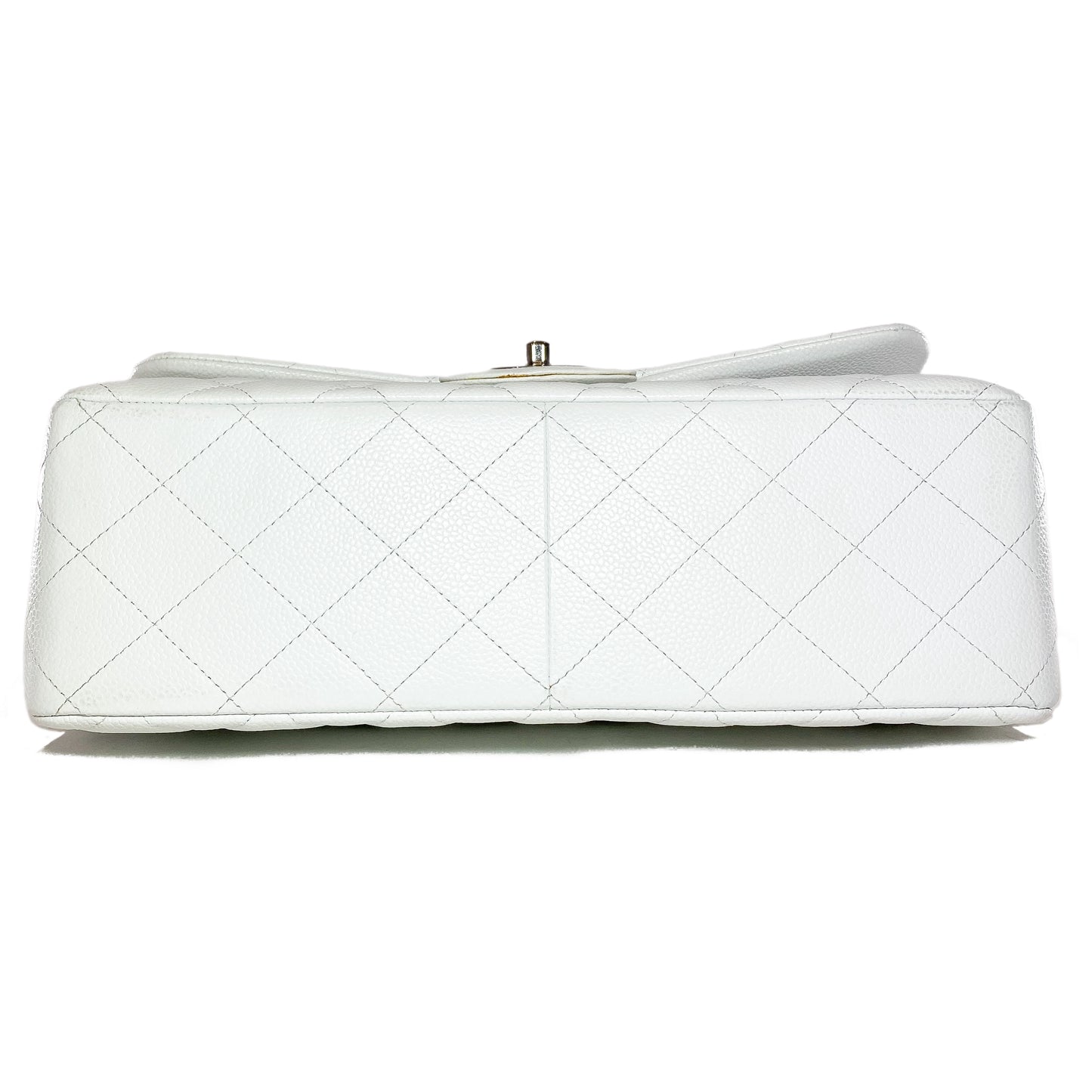 Chanel White Jumbo Double Flap Bag