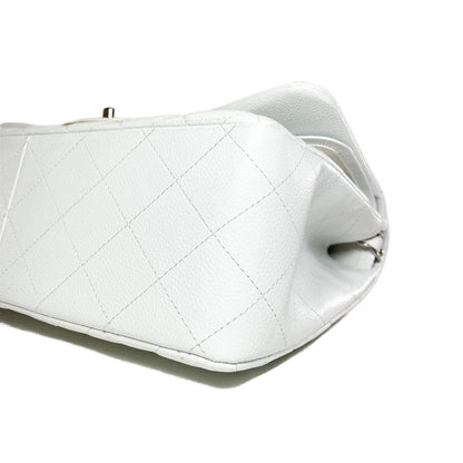 Chanel White Jumbo Double Flap Bag