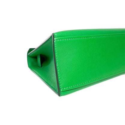 Hermes Kelly Pochette Bamboo Swift Palladium Hardware