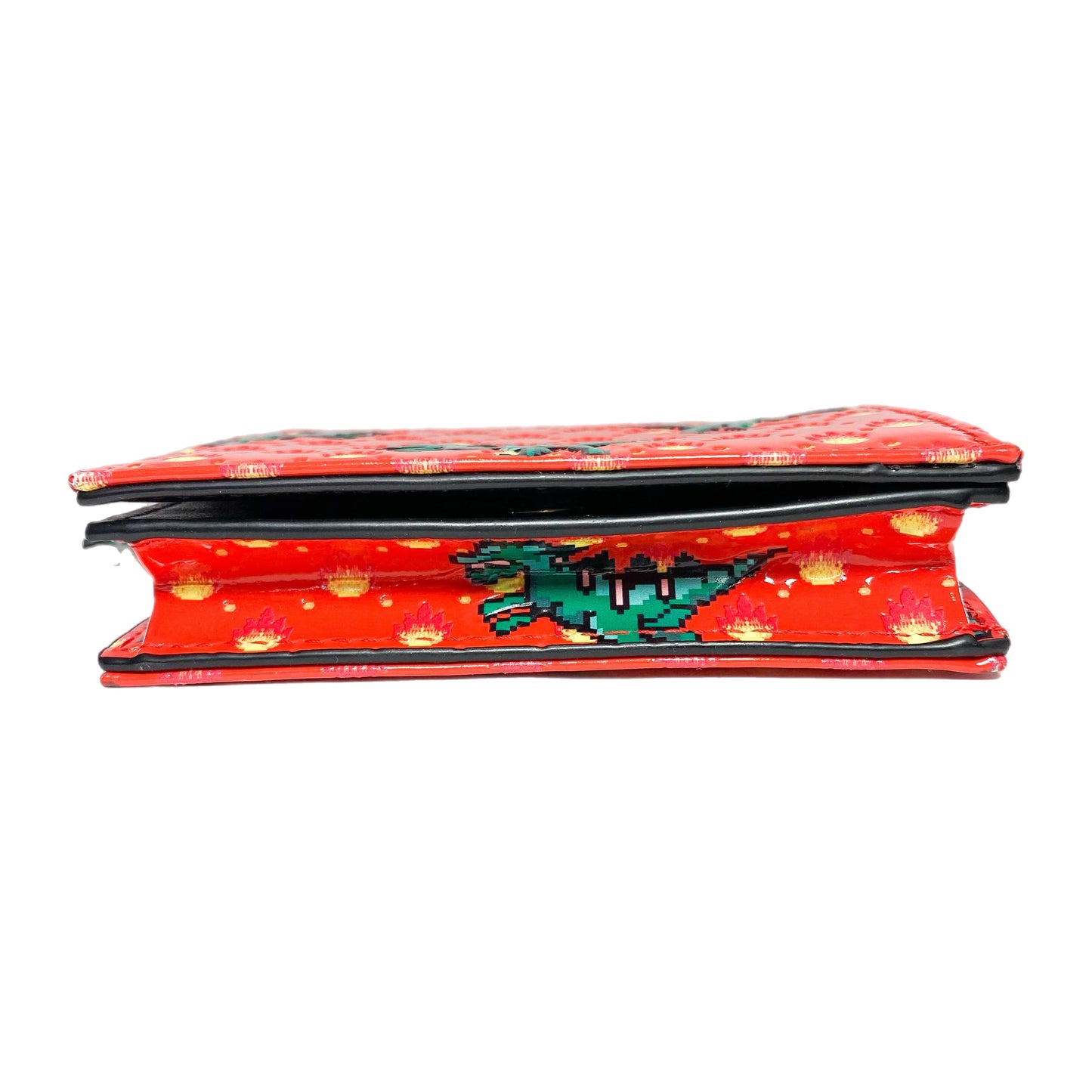 Dior Red Green Dino Print Wallet