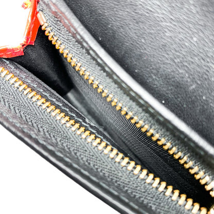 Dior Red Green Dino Print Wallet