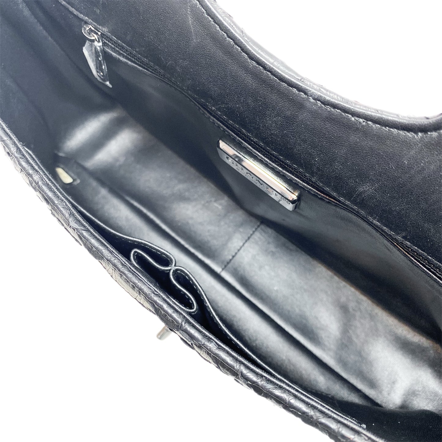 Chanel Black Snakeskin Rue 31 Cambon Maxi Flap