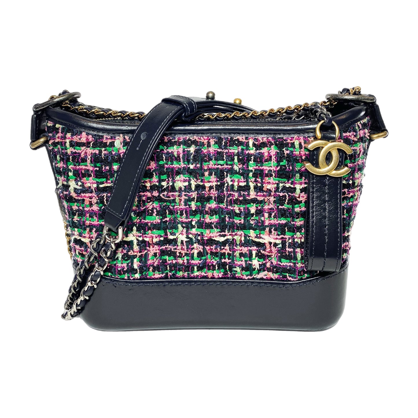 Chanel Small Multicolor Tweed Gabrielle Hobo Bag