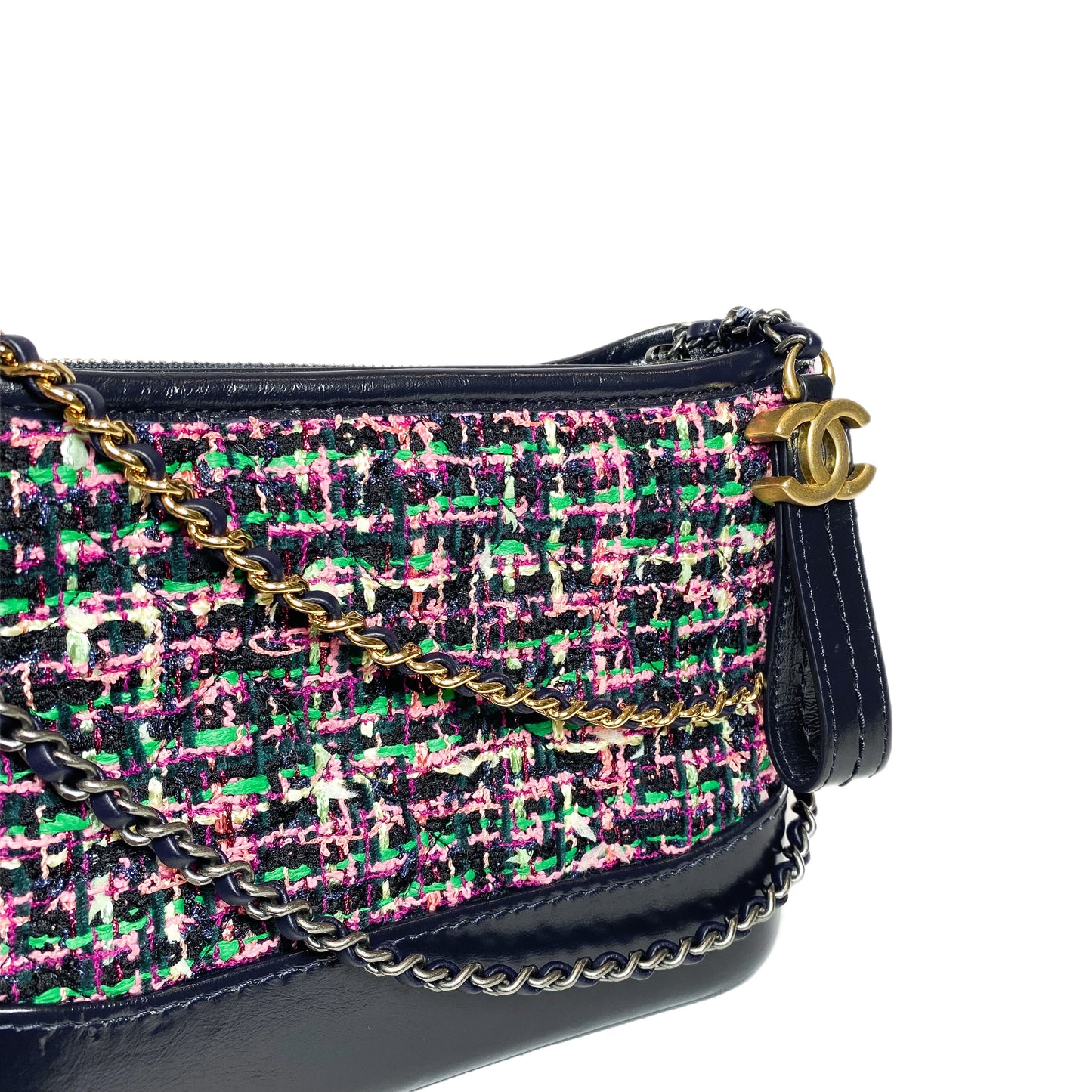 Chanel Small Multicolor Tweed Gabrielle Hobo Bag