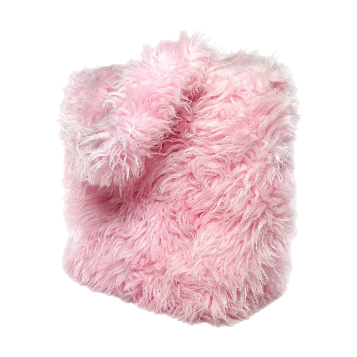 Balenciaga XXS Pink Faux Fur Everyday Tote