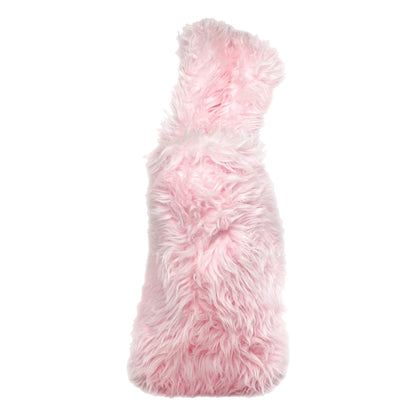 Balenciaga XXS Pink Faux Fur Everyday Tote