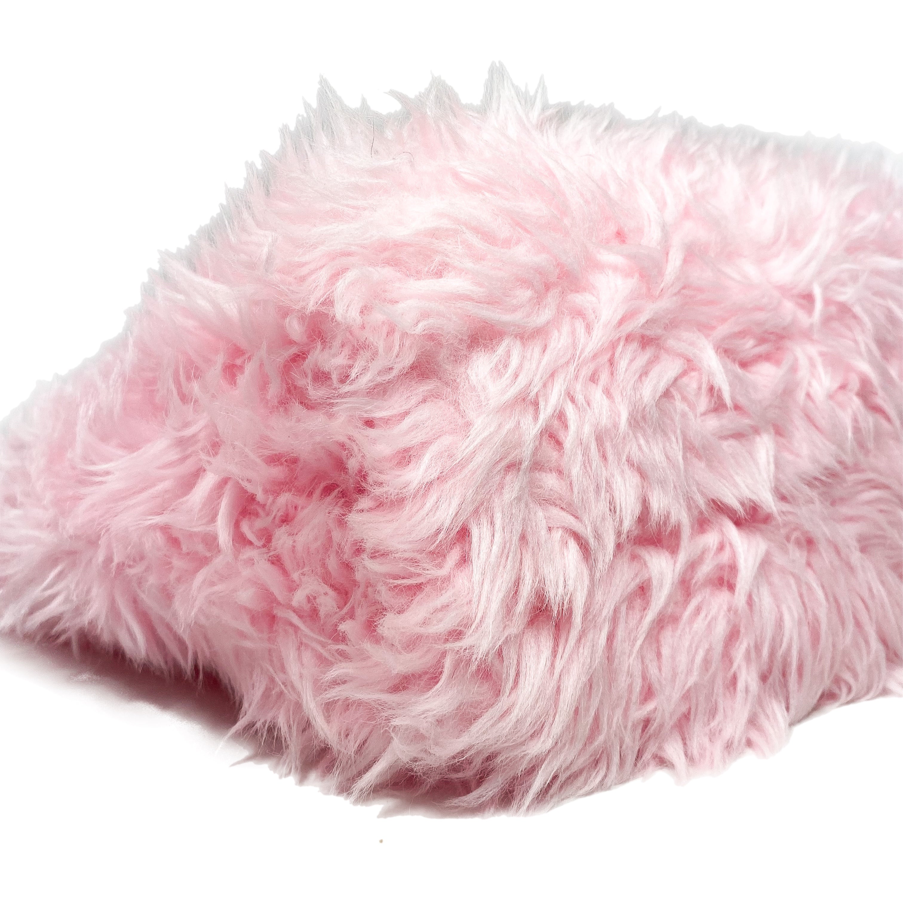 Balenciaga XXS Pink Faux Fur Everyday Tote