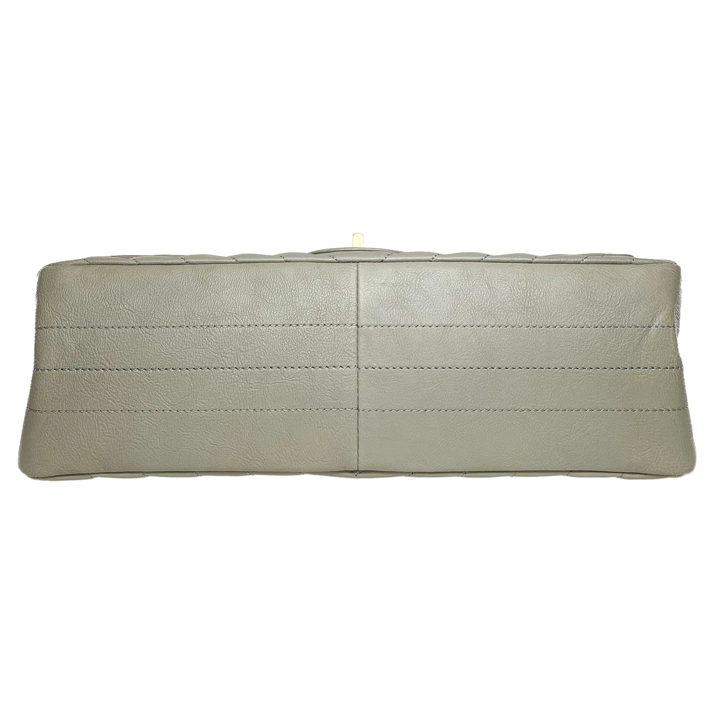 Chanel Grey Reissue Chevron Flap Bag