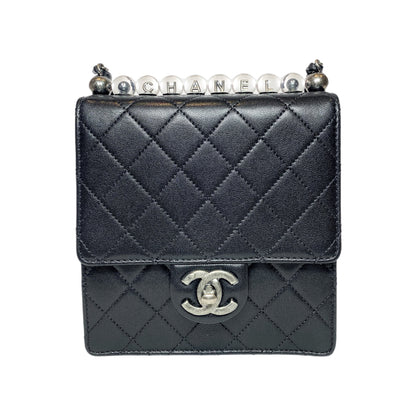 Chanel Black Chic Pearls Crossbody
