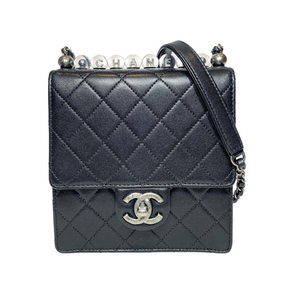 Chanel Black Chic Pearls Crossbody