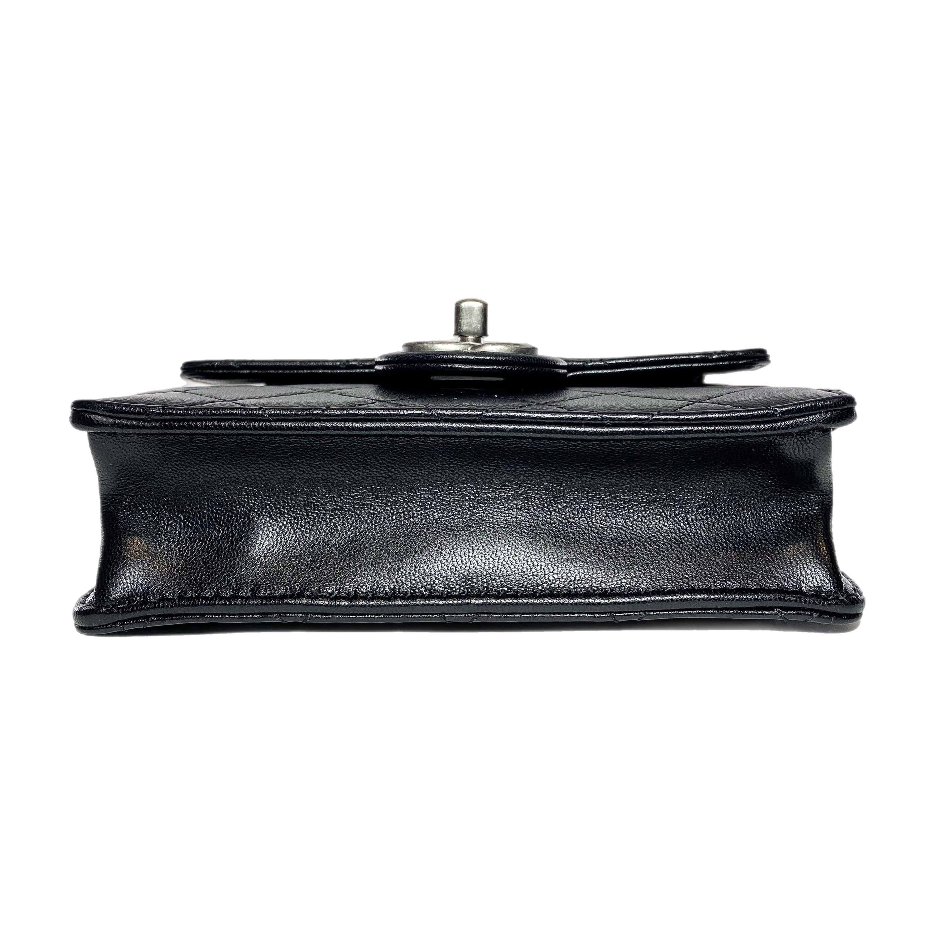 Chanel Black Chic Pearls Crossbody