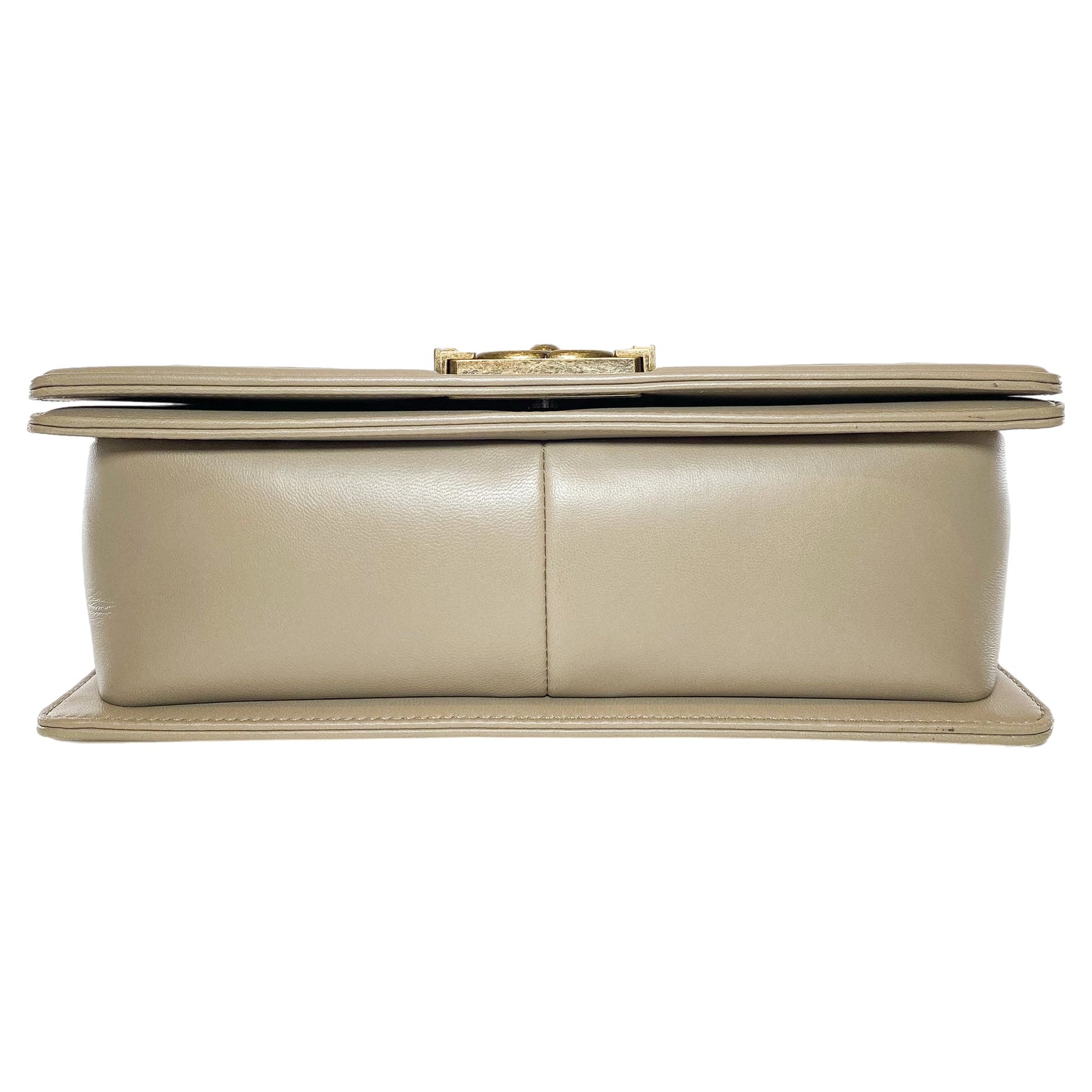 Chanel Taupe Python Old Medium Boy Bag