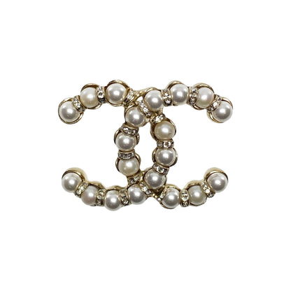 Chanel Pearl Crystal Brooch