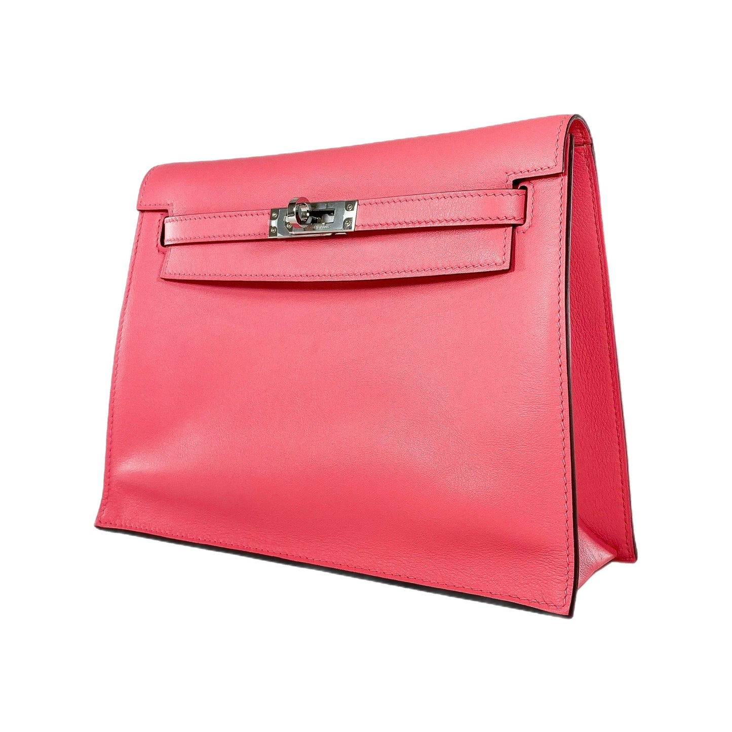 Hermes Kelly Danse Rose Azalee Evercolor Palladium Hardware