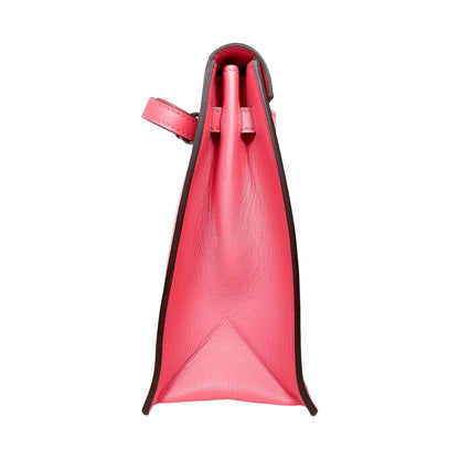 Hermes Kelly Danse Rose Azalee Evercolor Palladium Hardware