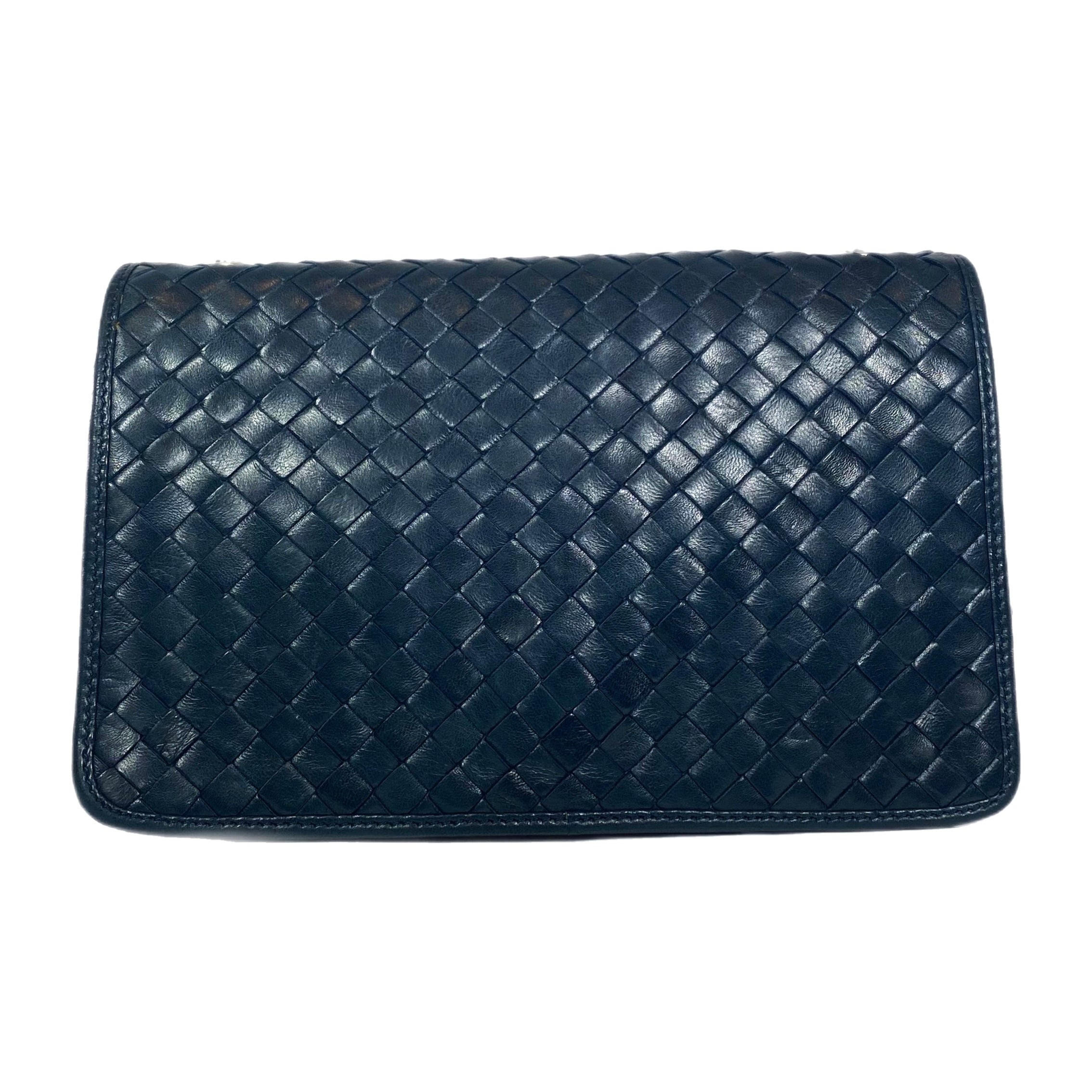 Bottega Veneta Navy Flap Bag