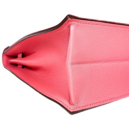 Hermes Kelly Danse Rose Azalee Evercolor Palladium Hardware