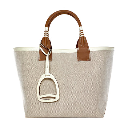 Hermes Beige Gold Nata Swift Ecru Canvas Steeple