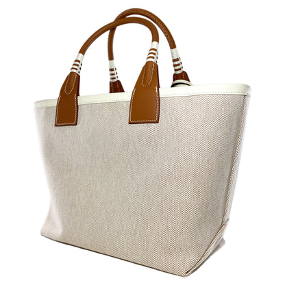 Hermes Beige Gold Nata Swift Ecru Canvas Steeple