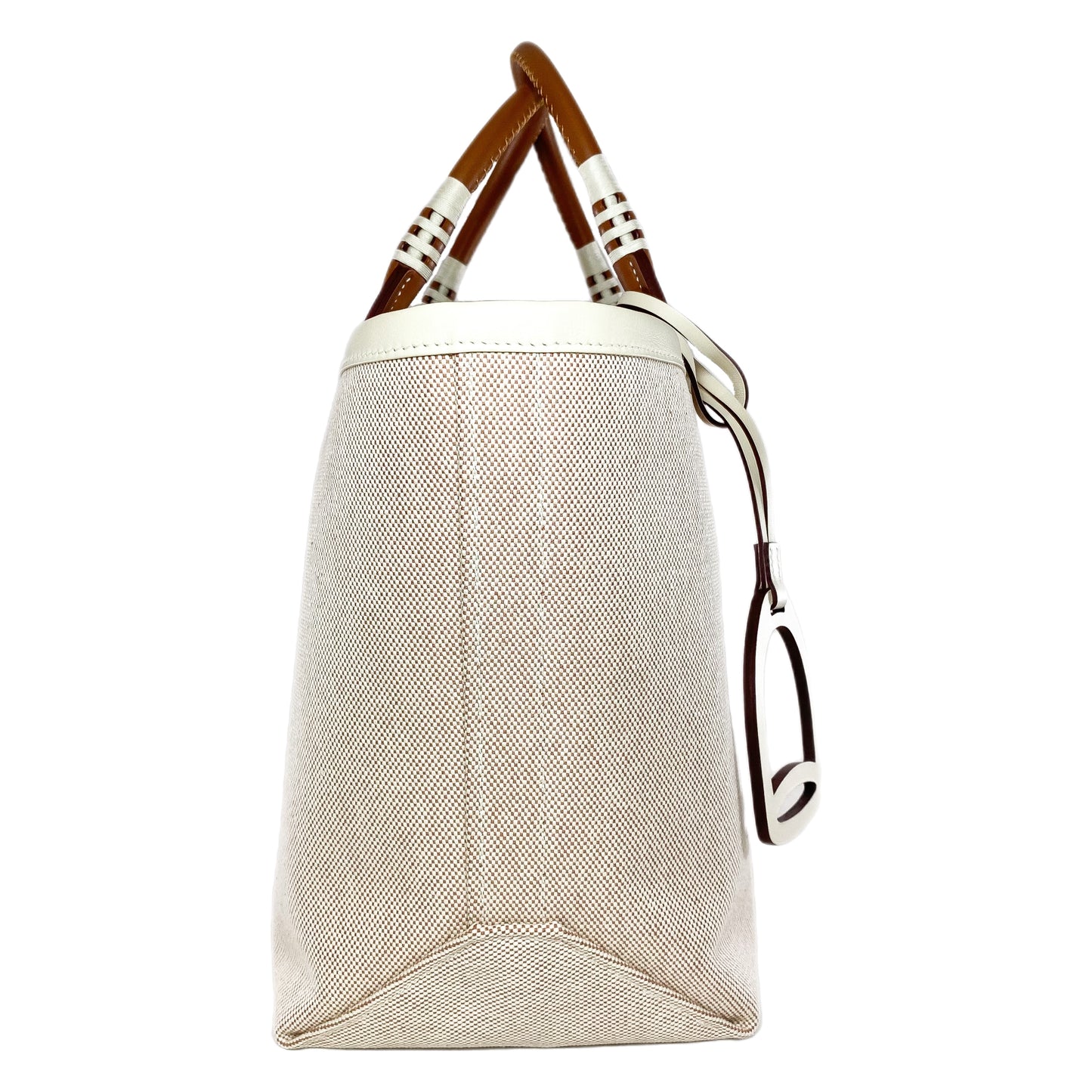 Hermes Beige Gold Nata Swift Ecru Canvas Steeple