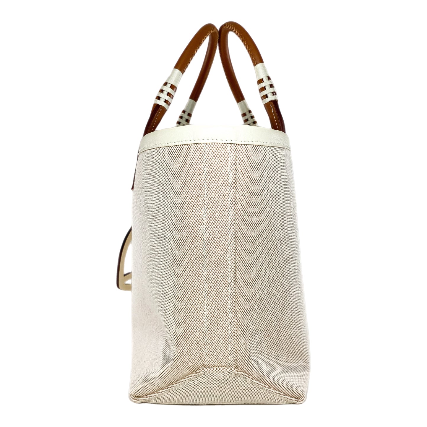 Hermes Beige Gold Nata Swift Ecru Canvas Steeple