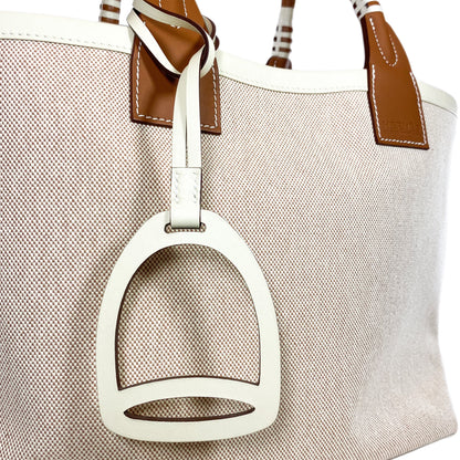 Hermes Beige Gold Nata Swift Ecru Canvas Steeple