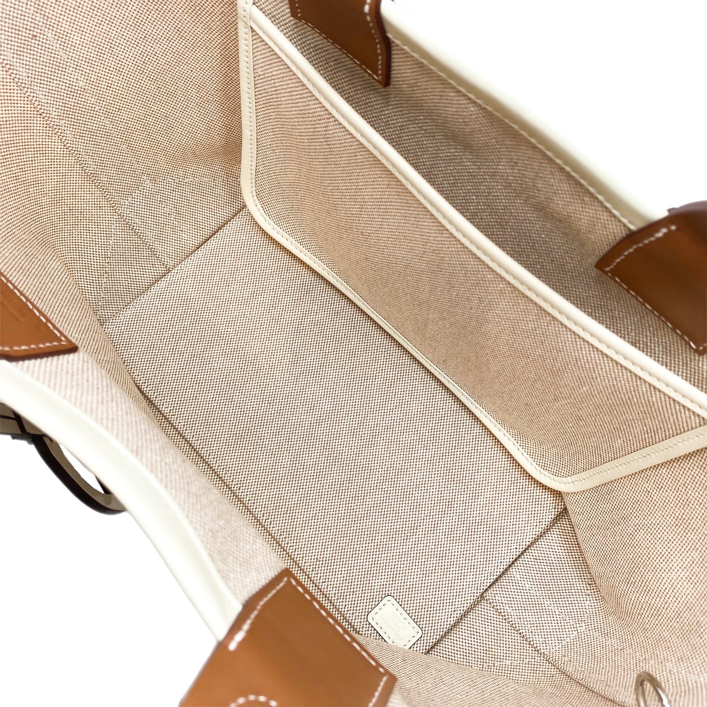 Hermes Beige Gold Nata Swift Ecru Canvas Steeple