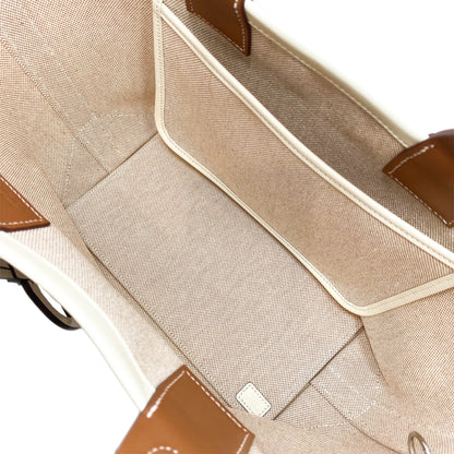 Hermes Beige Gold Nata Swift Ecru Canvas Steeple