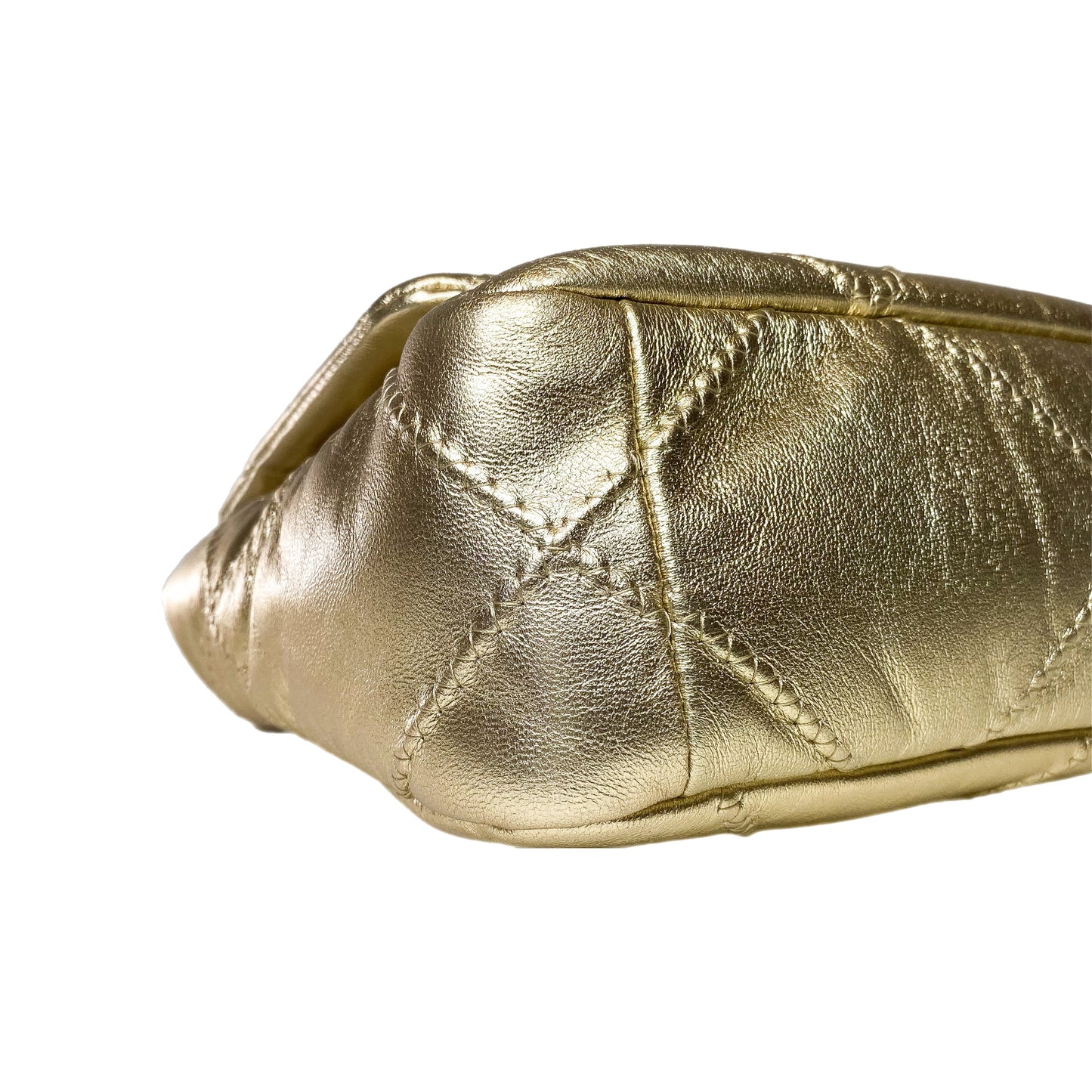 Chanel 19 Small Gold Quilted Flap Bag