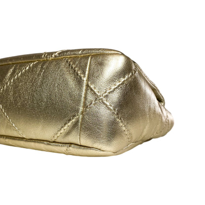 Chanel 19 Small Gold Quilted Flap Bag