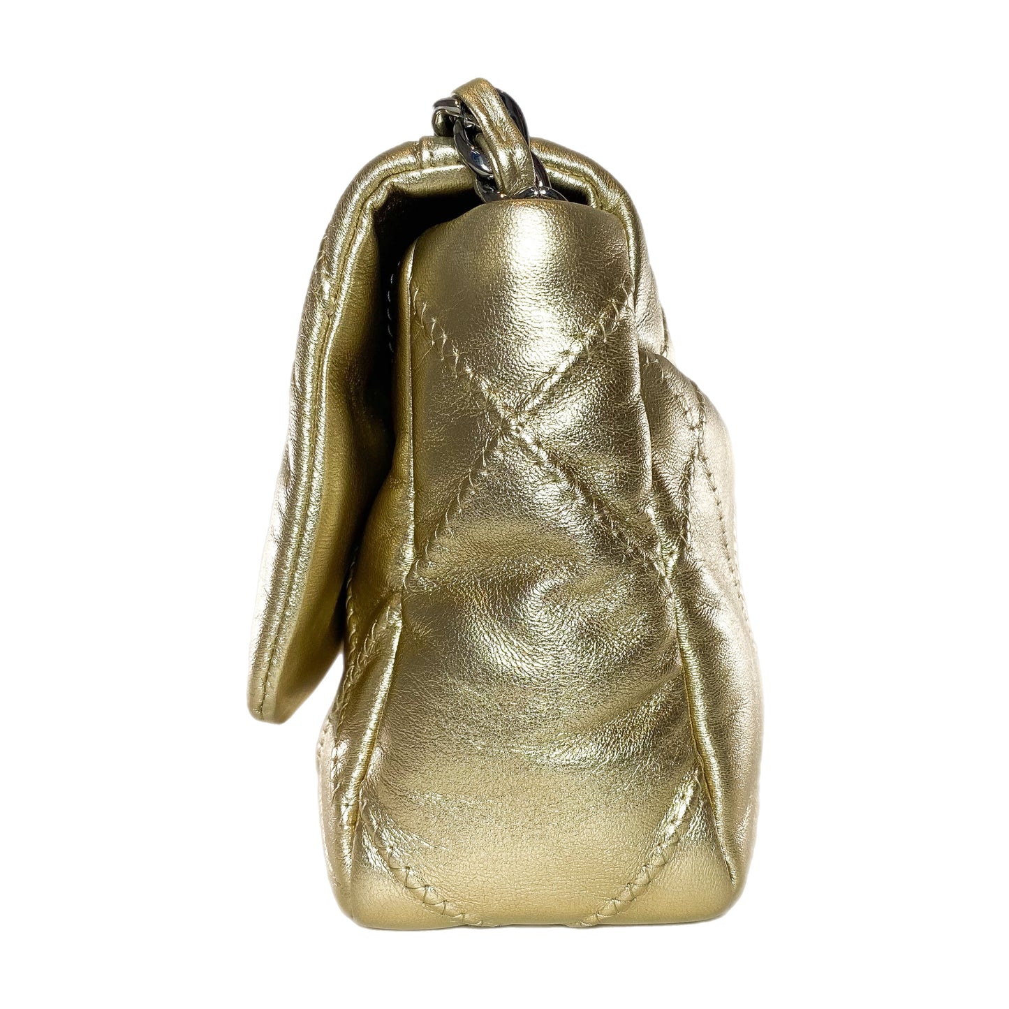 Chanel 19 Small Gold Quilted Flap Bag