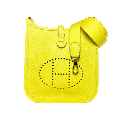 Hermes Evelyne TPM Lime Clemence Palladium Hardware