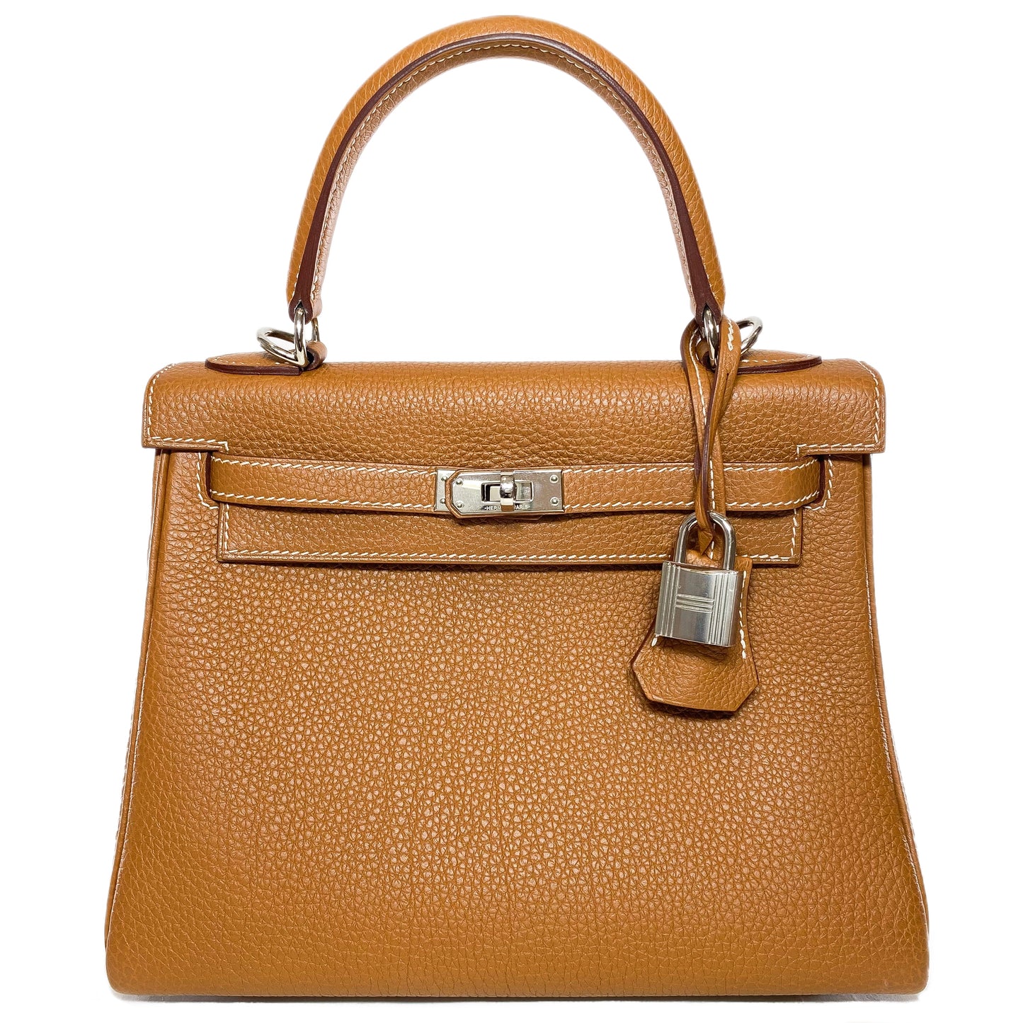 Hermes Kelly 25 Gold Togo Palladium Hardware
