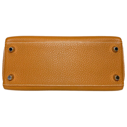 Hermes Kelly 25 Gold Togo Palladium Hardware