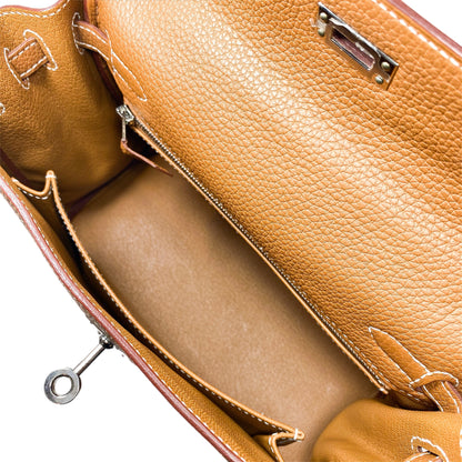Hermes Kelly 25 Gold Togo Palladium Hardware