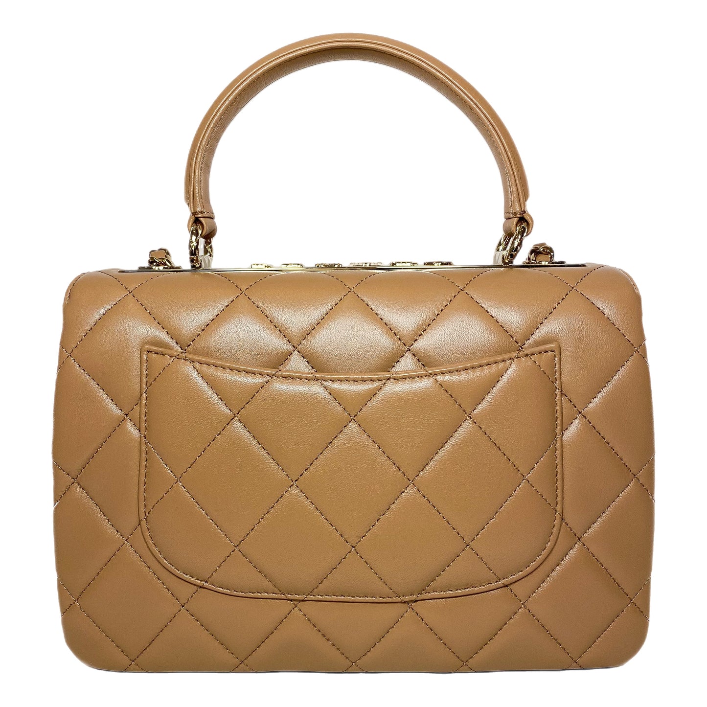 Chanel Dark Beige Trendy Top Handle