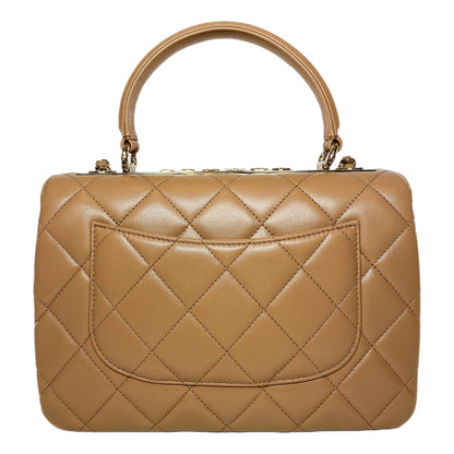 Chanel Dark Beige Trendy Top Handle
