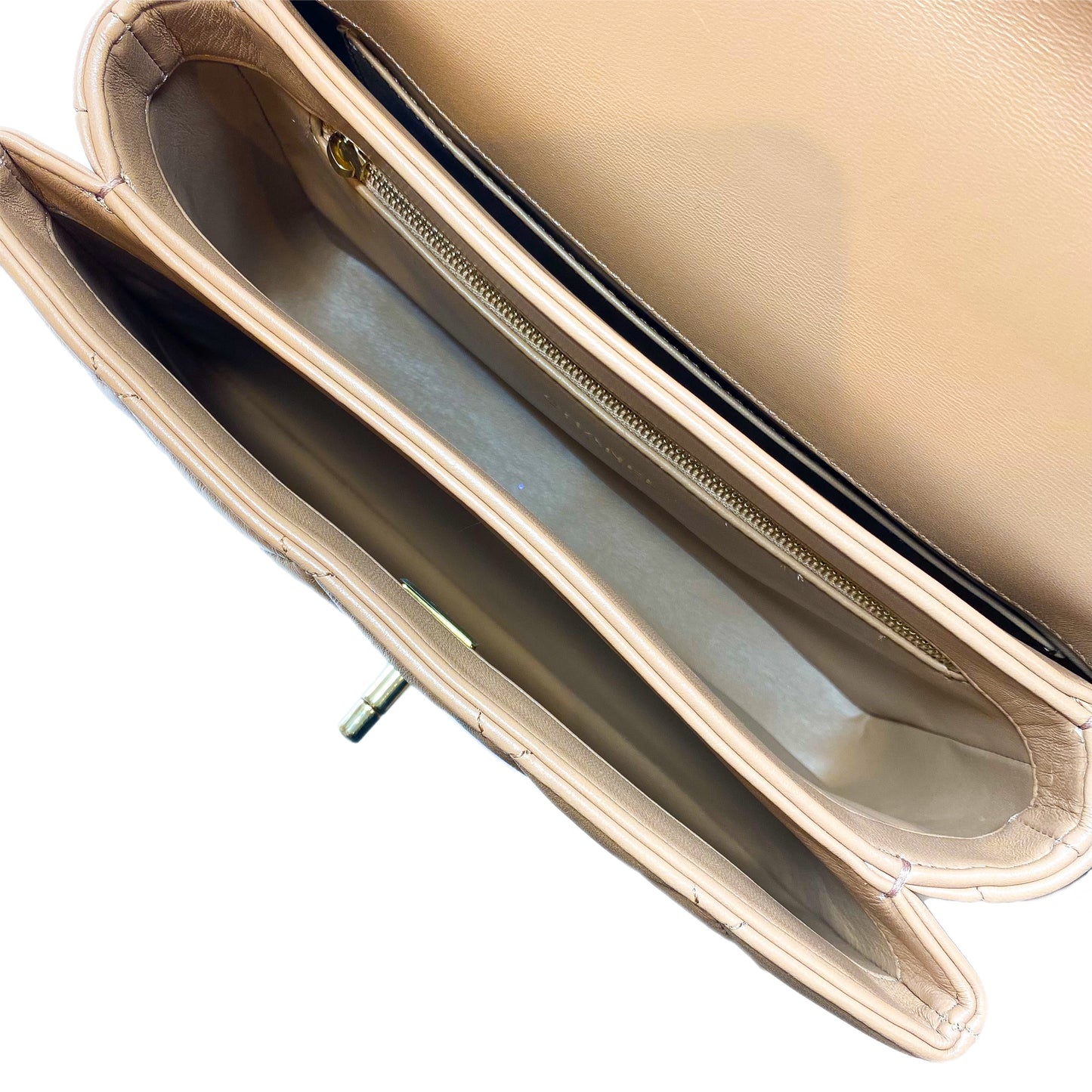 Chanel Dark Beige Trendy Top Handle