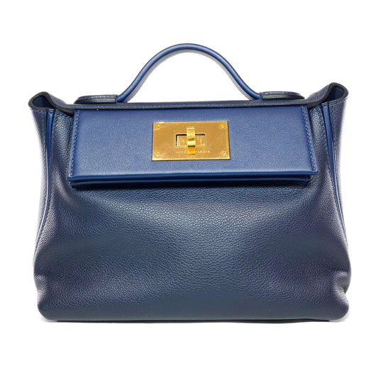 Hermes 24/24 Bleu Nuit Bleu Navy Evercolor Swift 21cm
