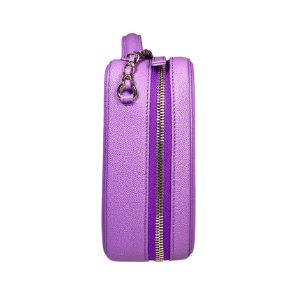 Chanel Purple Caviar Vanity Case