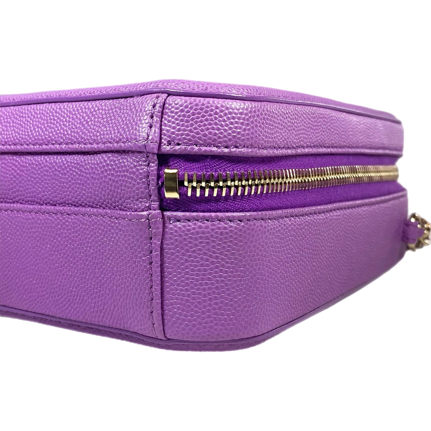 Chanel Purple Caviar Vanity Case