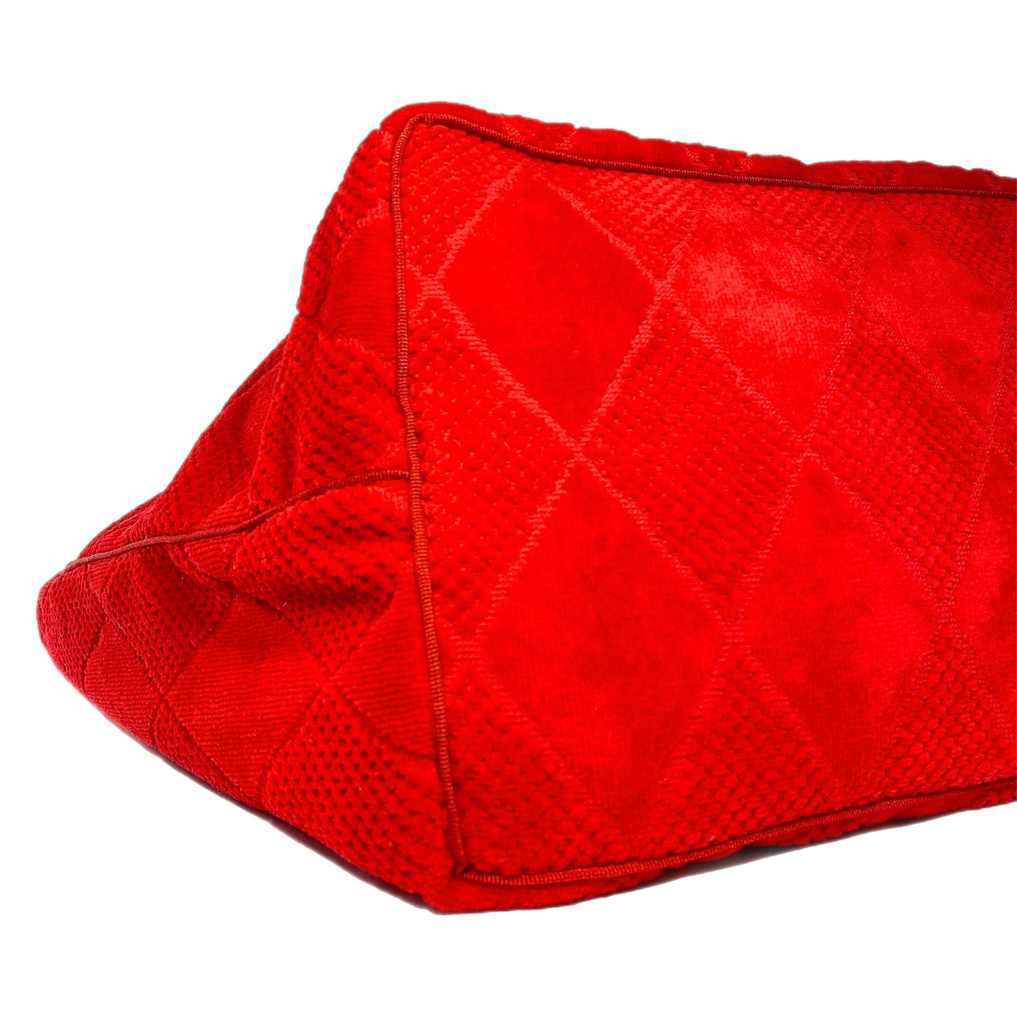 Chanel Red Terry Cloth Tote Beachwear Set